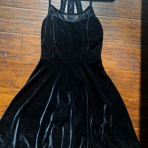 Altar’d State Black Velvet Dress